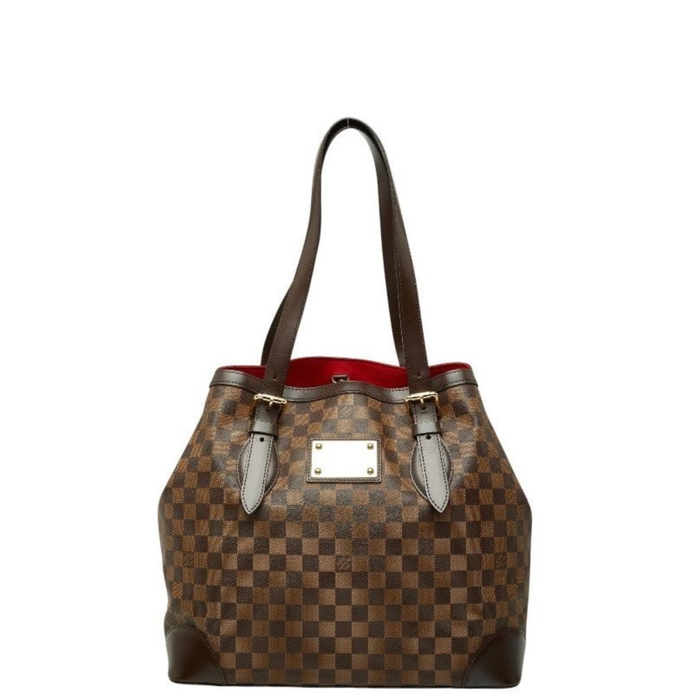 Louis Vuitton Damier Ebene Hampstead GM Tote Bag Brown